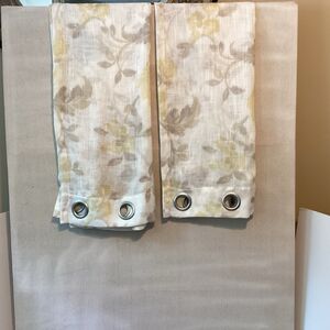 martha stewart panels curtains set of 2 floral 72”x50”